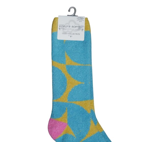 Worlds Softest Socks Cozy Cali Crew Womens Size 6-11 Christmas Stocking Stuffer - Picture 3 of 4